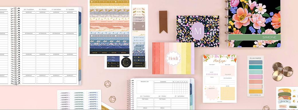 Plum Paper Banner